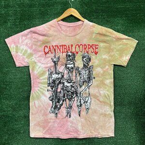 Cannibal Corpse North American Tour Death Metal Band Tie-Dye T-Shirt Size Large